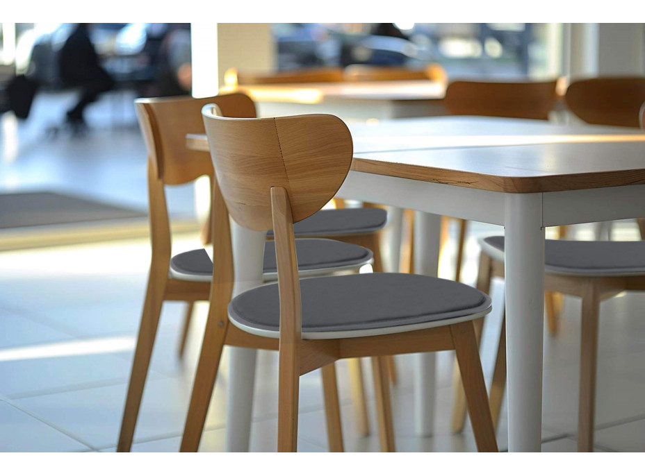 Podsedák na židli MARIE 39x38 cm - grafitový