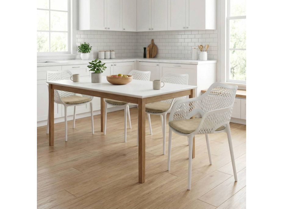 Podsedák na židli MARIE 38x38 cm - béžový