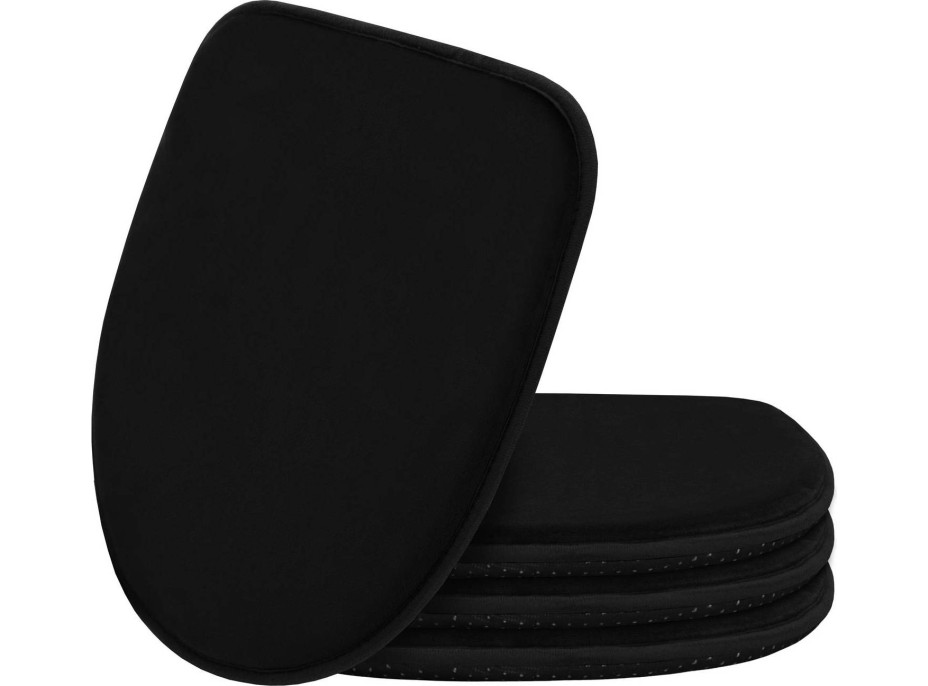 Podsedák na židli MARIE 39x38 cm - černý