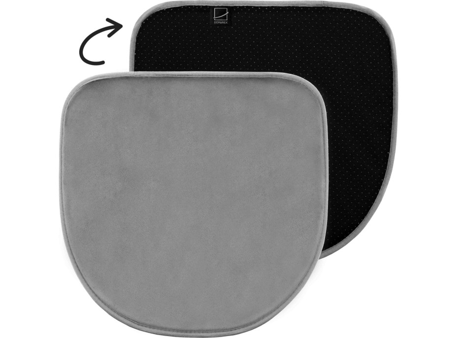 Podsedák na židli MARIE 39x38 cm - šedý