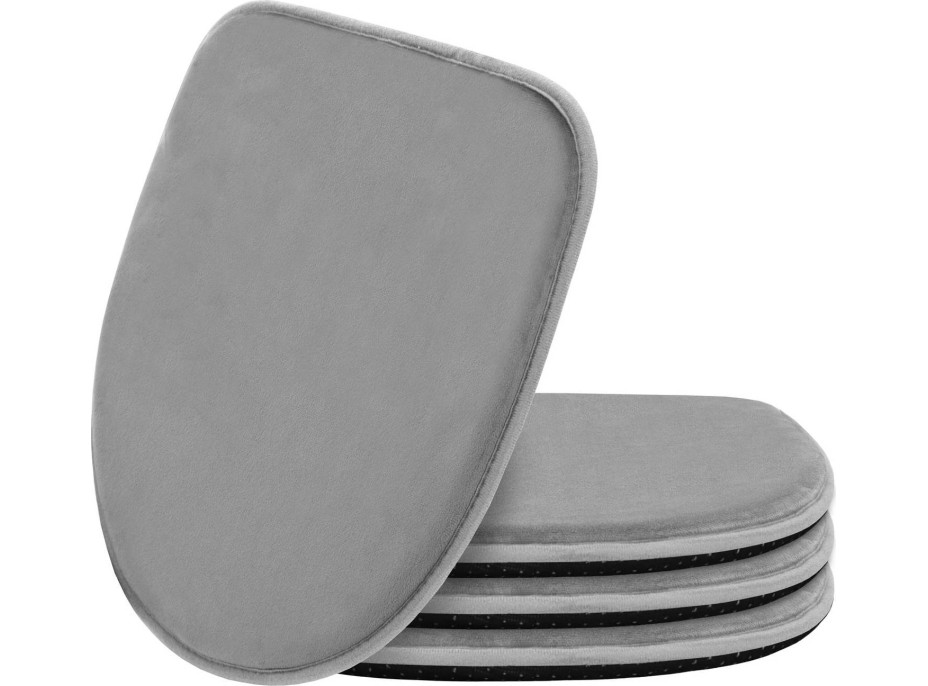 Podsedák na židli MARIE 39x38 cm - šedý