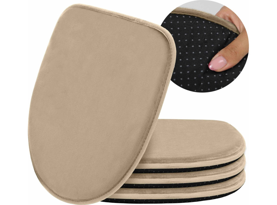 Podsedák na židli MARIE 39x38 cm - béžový