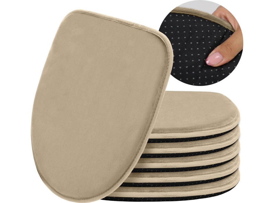 Podsedák na židli MARIE 39x38 cm - béžový