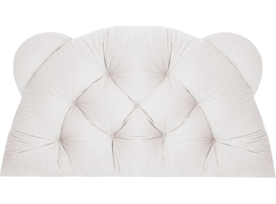 Čalouněná opěrka hlavy BEAR Velvet 95x55 cm - krémová