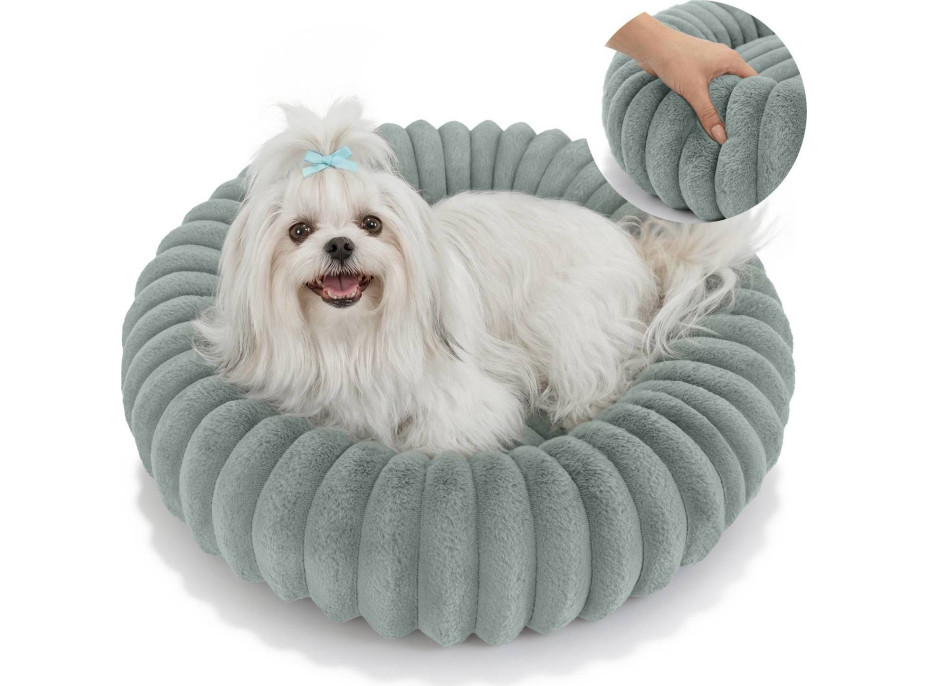 Pelíšek pro psy a kočky ROYAL LOUNGE 90 cm - šalvějový