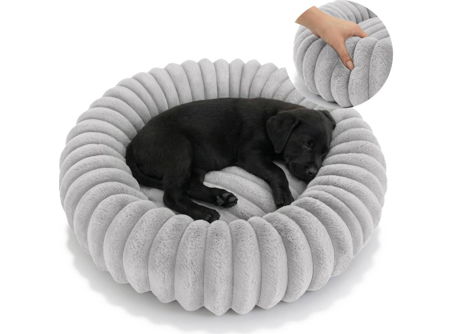 Pelíšek pro psy a kočky ROYAL LOUNGE 60 cm - šedý