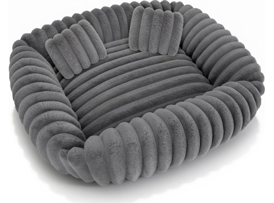 Pelíšek pro psy TOLA 70x80 cm - šedý