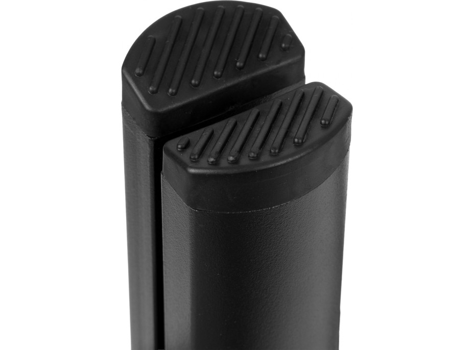 Skládací kovové schůdky EASYSTEP černé - 2stupňové