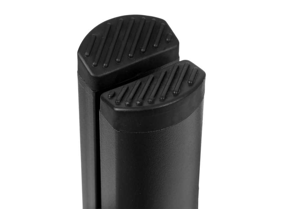 Skládací kovové schůdky EASYSTEP černé - 4stupňové