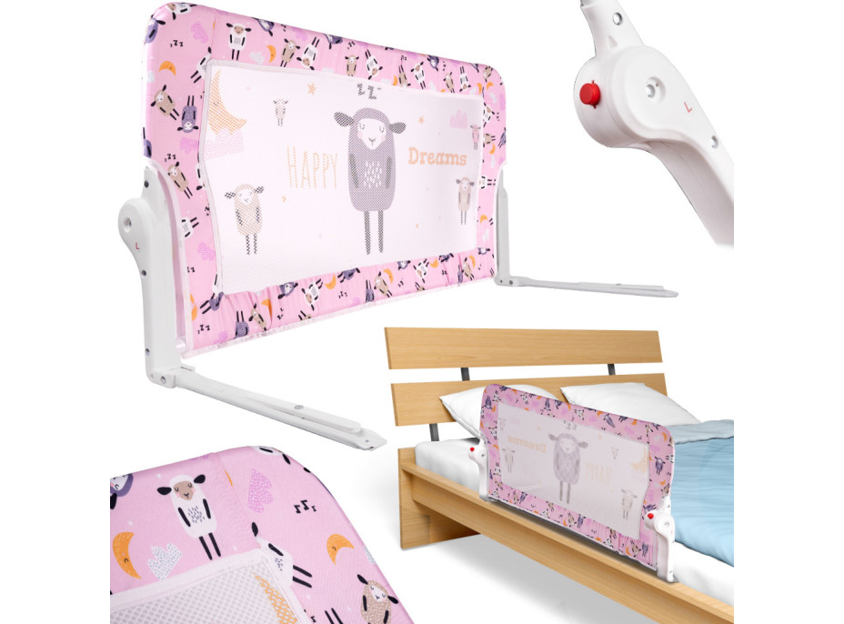 Bezpečnostní zábrana k posteli - 90 cm - Ovečka