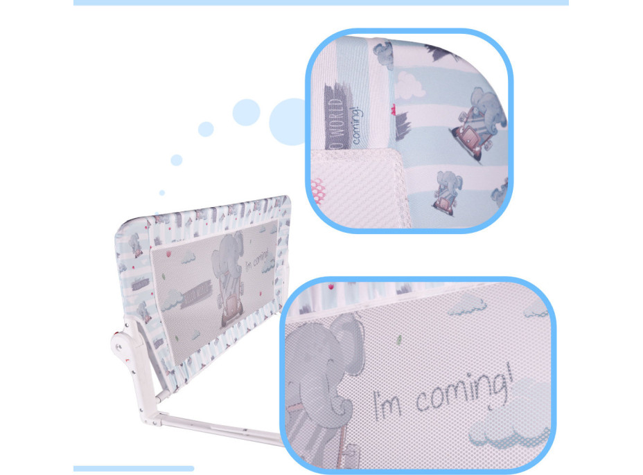Bezpečnostní zábrana k posteli - 90 cm - Slon