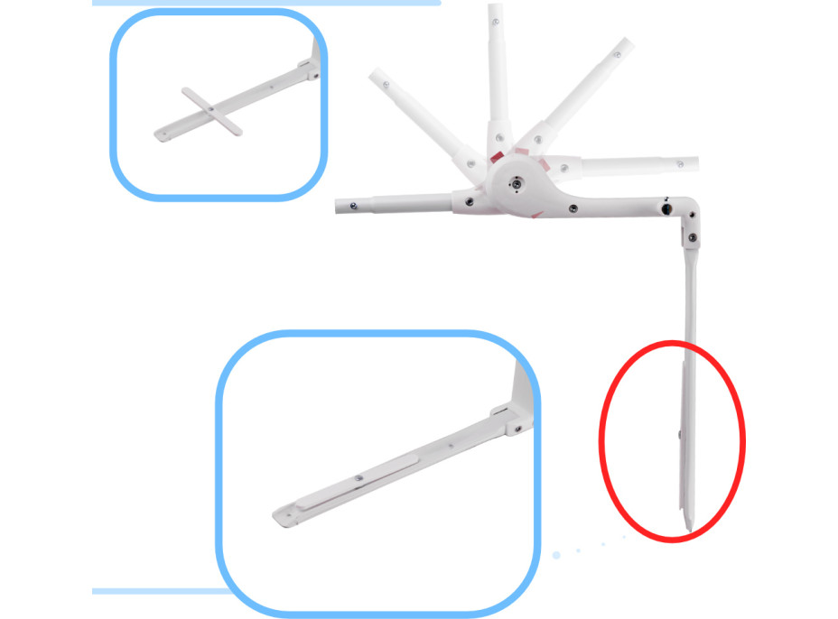 Bezpečnostní zábrana k posteli - 90 cm - Slon