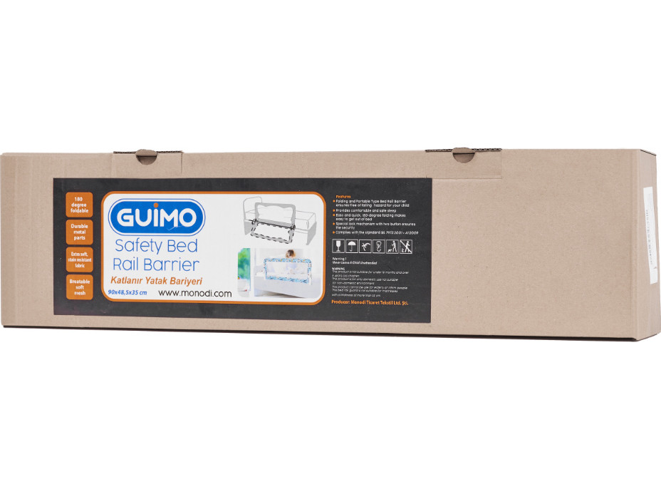 Bezpečnostní zábrana k posteli - 90 cm - Zvířátka