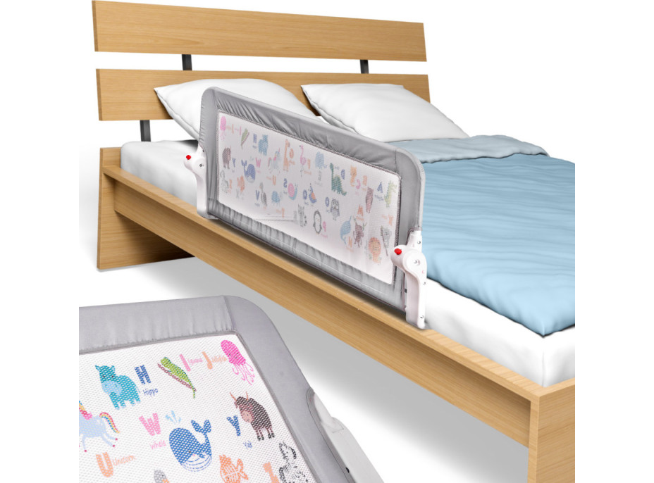 Bezpečnostní zábrana k posteli - 90 cm - Zvířátka