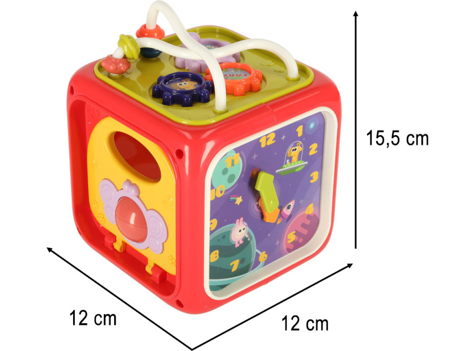 Manipulační smyslová Montessori kostka 6v1