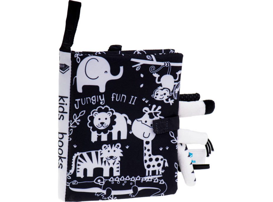 Smyslová kniha Měkké zvířecí ocásky - Safari