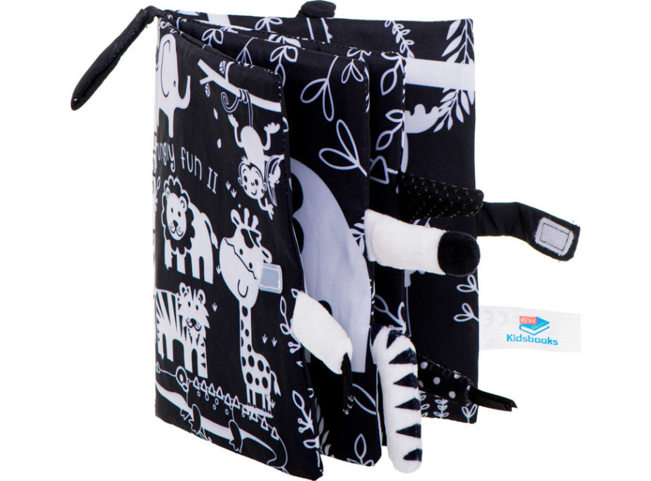 Smyslová kniha Měkké zvířecí ocásky - Safari