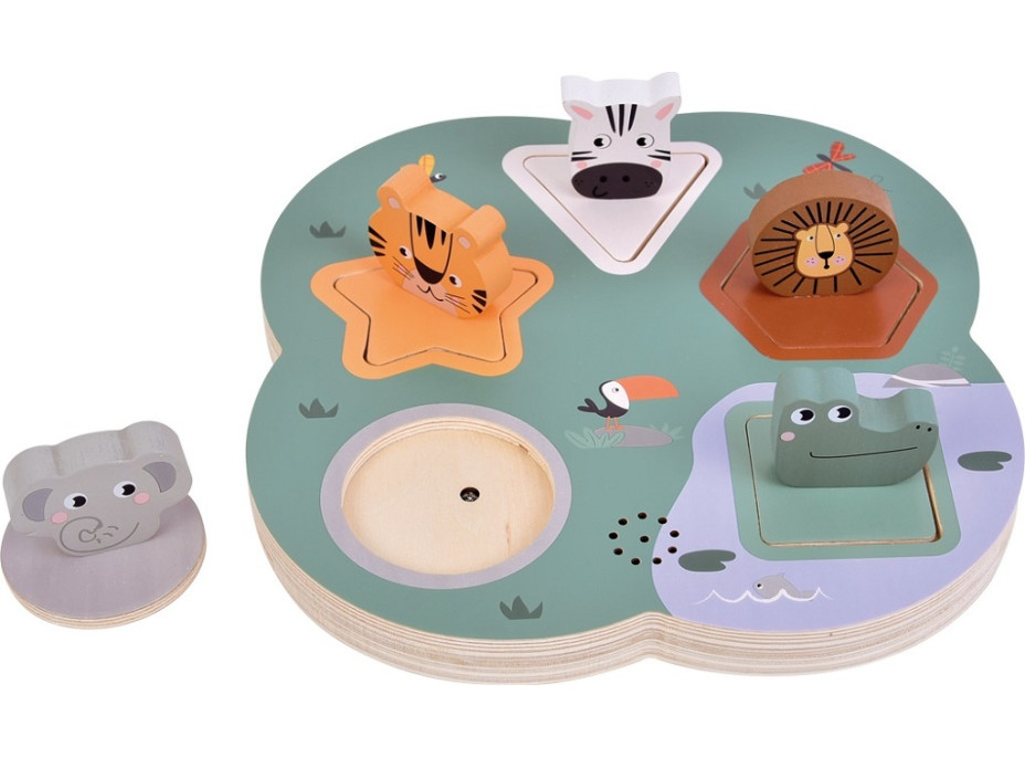 small foot 3D puzzle se zvuky zvířat Safari