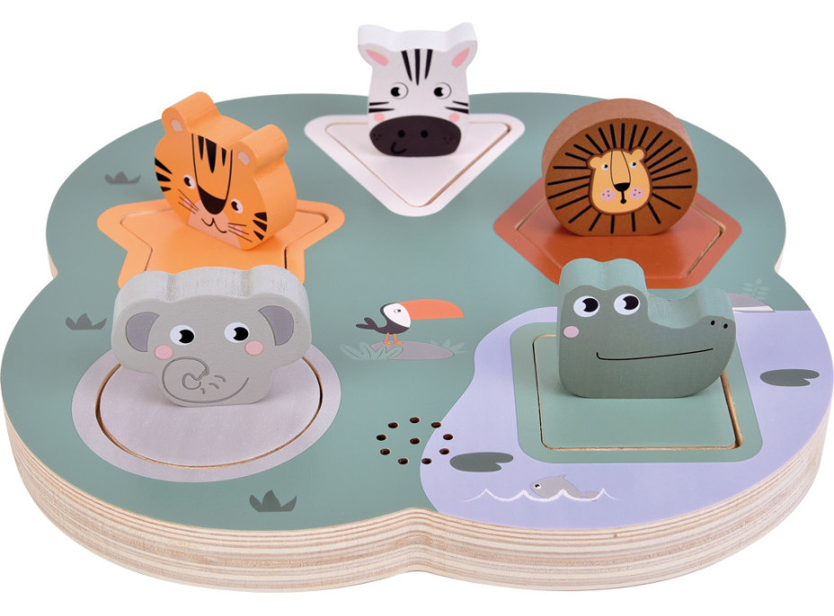 small foot 3D puzzle se zvuky zvířat Safari