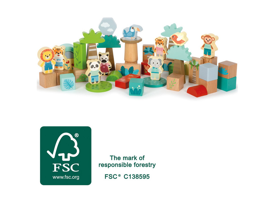 small foot Stavebnice Přátelé z džungle