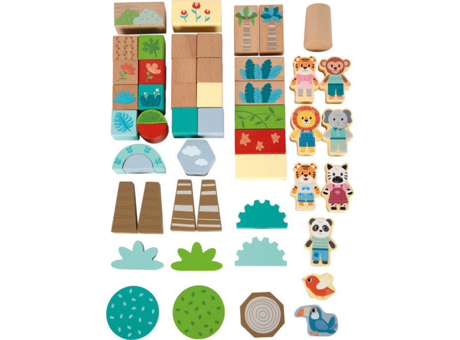 small foot Stavebnice Přátelé z džungle