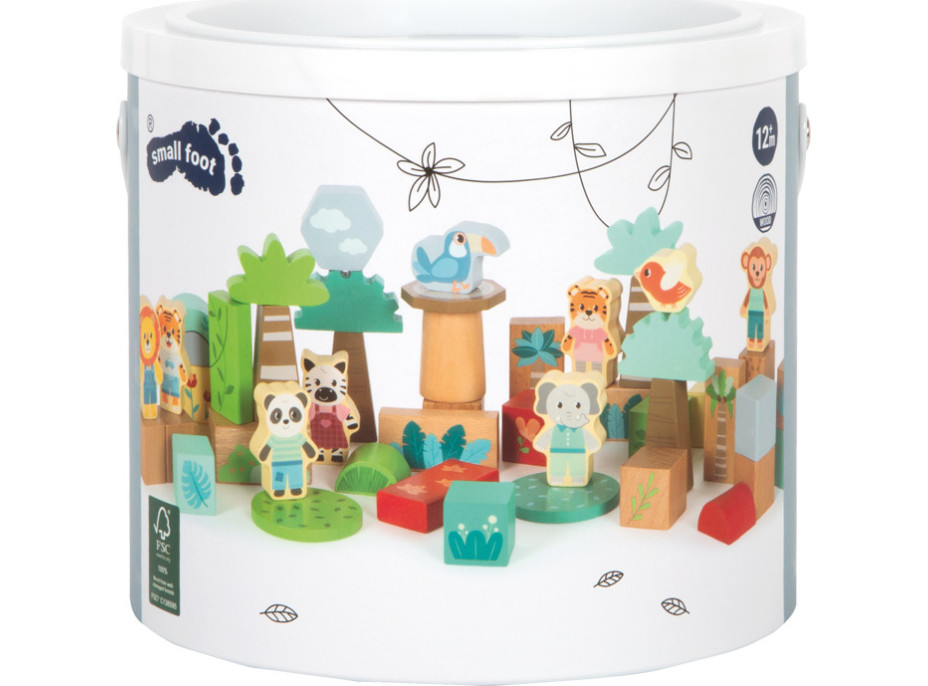 small foot Stavebnice Přátelé z džungle