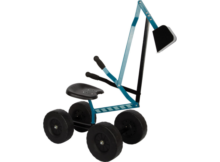 small foot Bagr s kolečky modrý