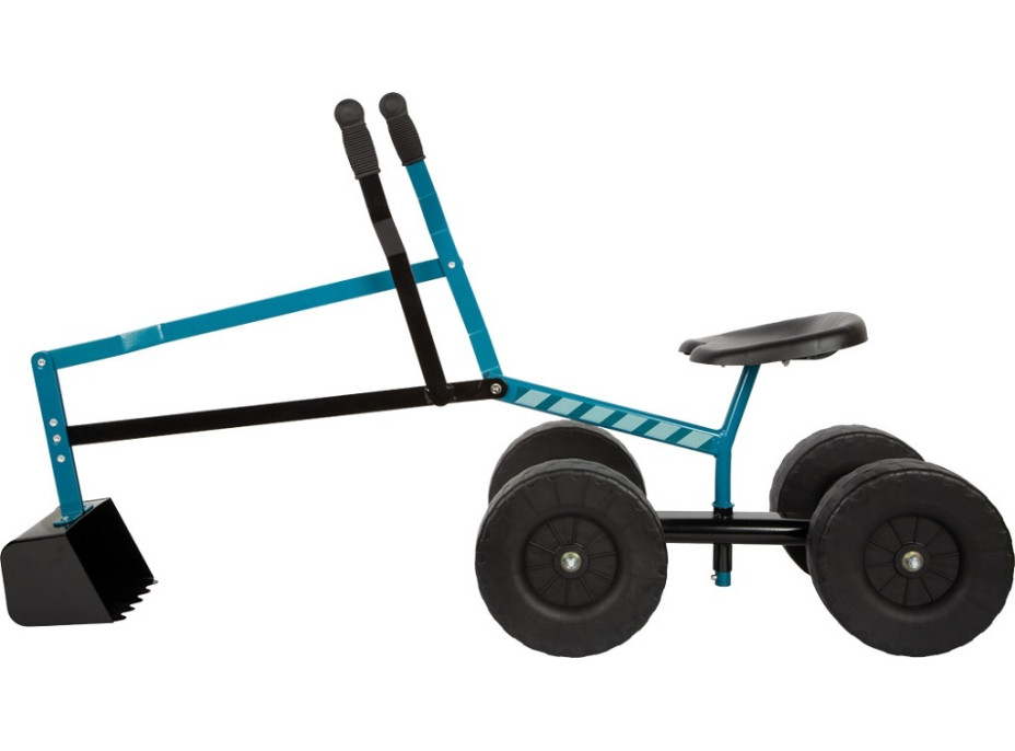 small foot Bagr s kolečky modrý