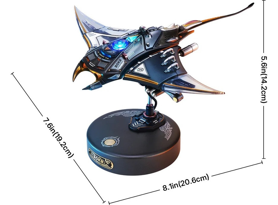 RoboTime 3D mechanická skládačka Manta Ray