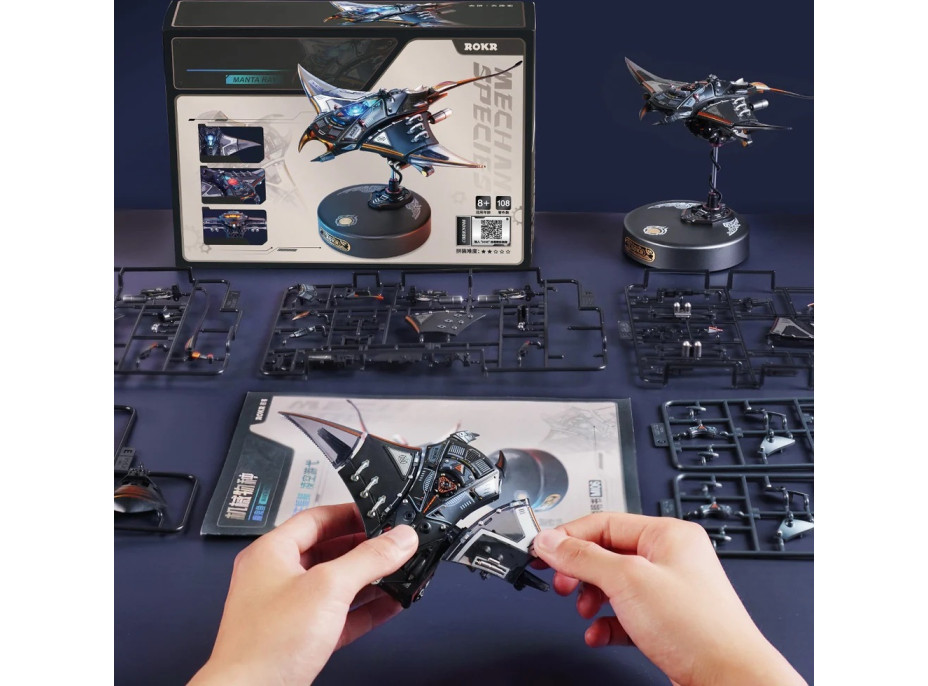 RoboTime 3D mechanická skládačka Manta Ray