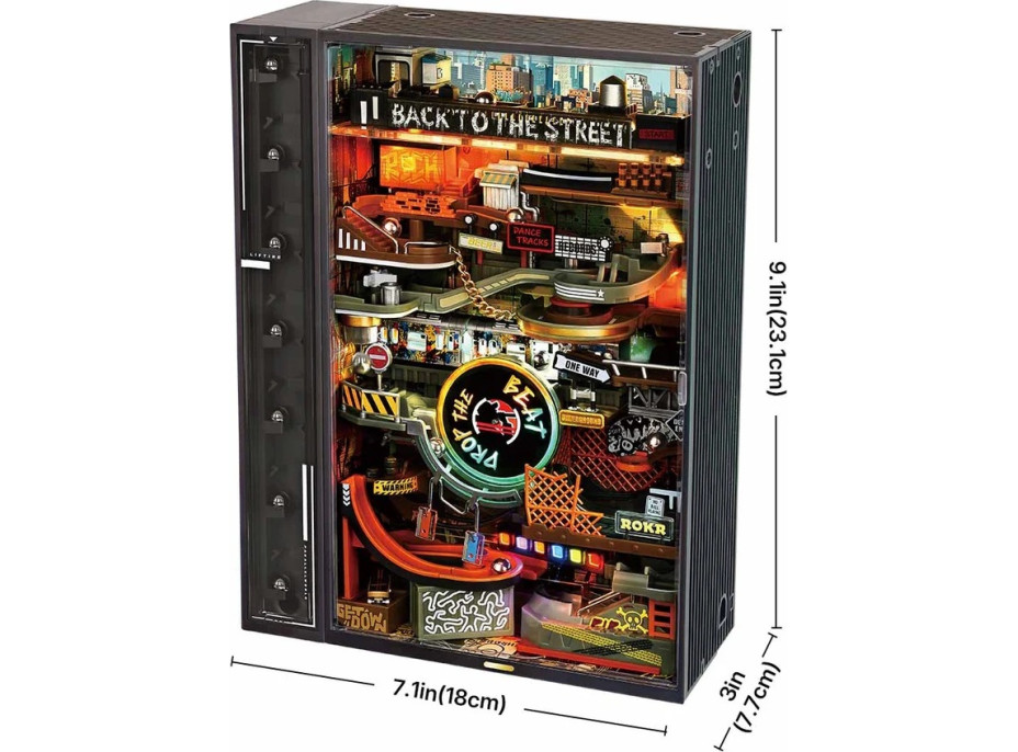 RoboTime 3D mechanická skládačka kuličkové dráhy Hip-hopová ulice