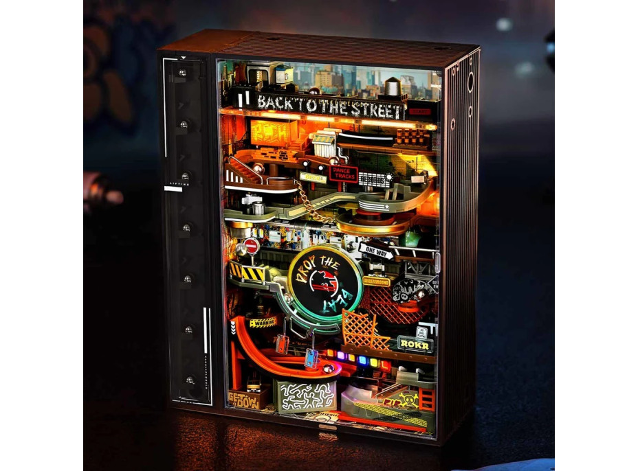 RoboTime 3D mechanická skládačka kuličkové dráhy Hip-hopová ulice