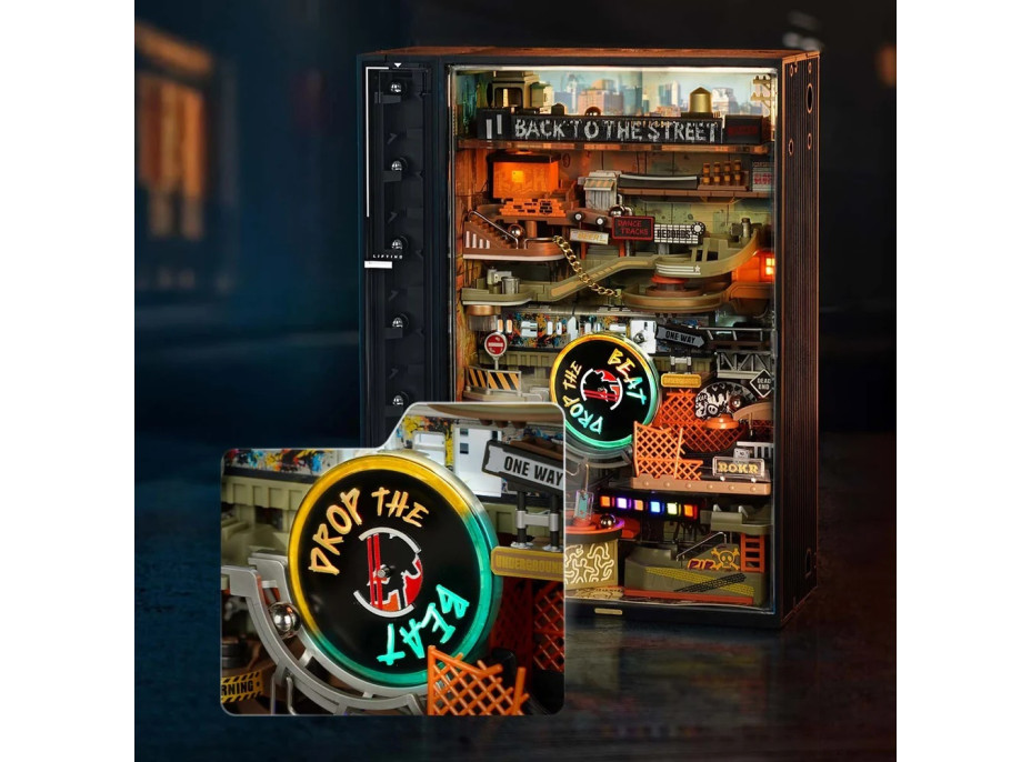 RoboTime 3D mechanická skládačka kuličkové dráhy Hip-hopová ulice