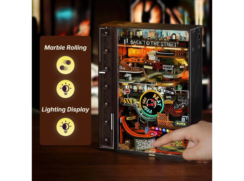 RoboTime 3D mechanická skládačka kuličkové dráhy Hip-hopová ulice