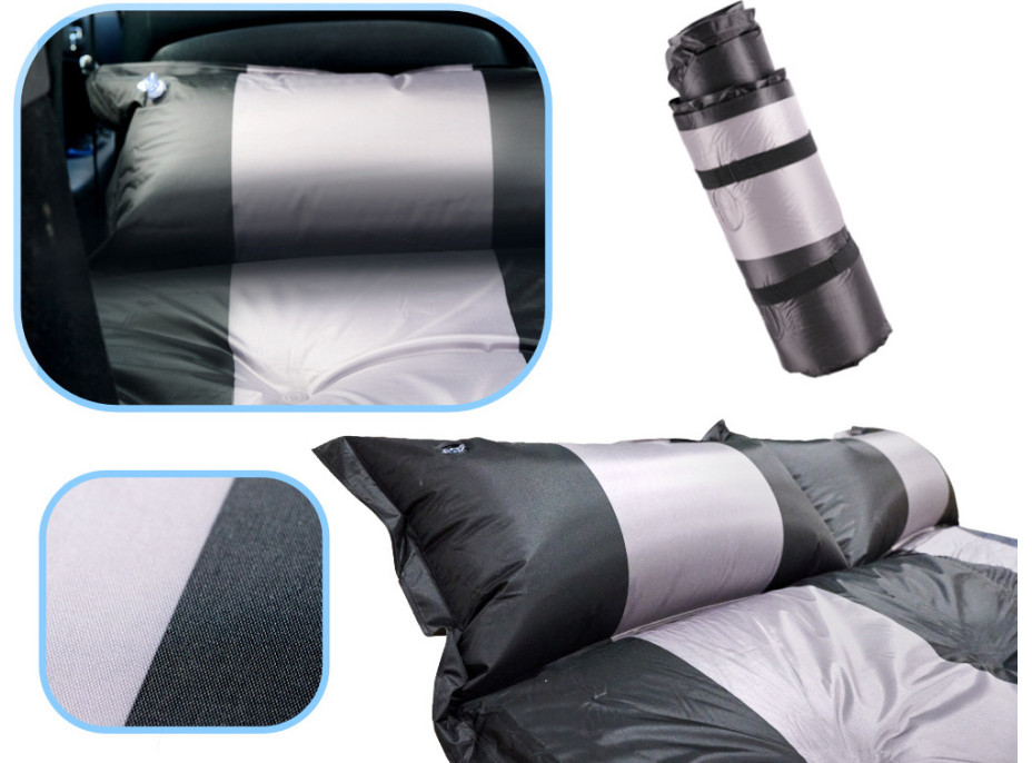 Nafukovací matrace do auta 180x131 cm - černá