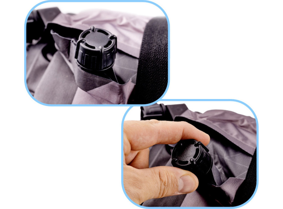 Nafukovací matrace do auta 180x131 cm - černá