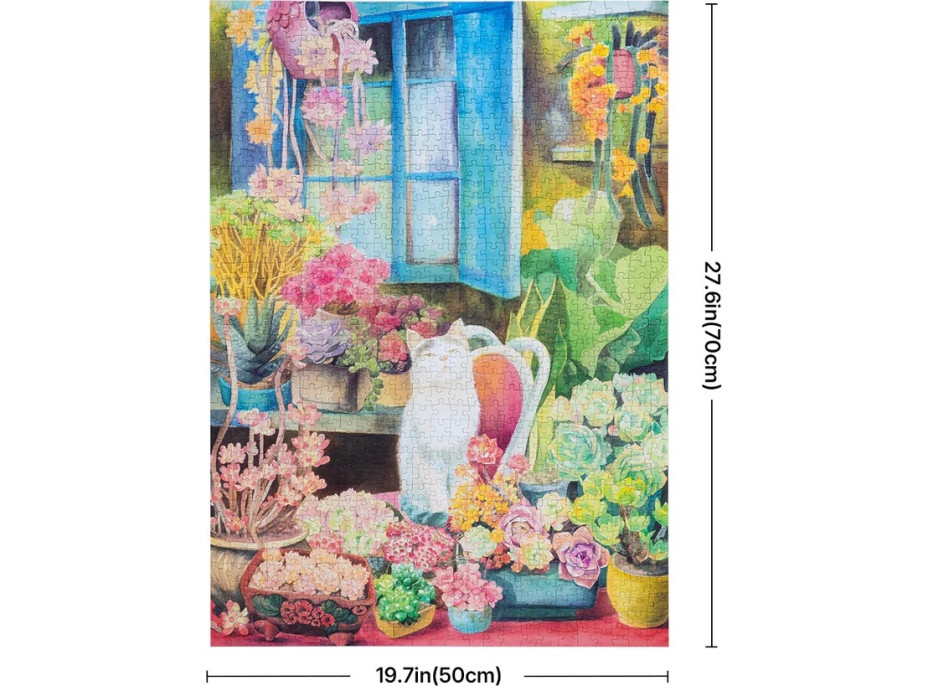 RoboTime Puzzle Kočičí zahrádka 1000 dílků