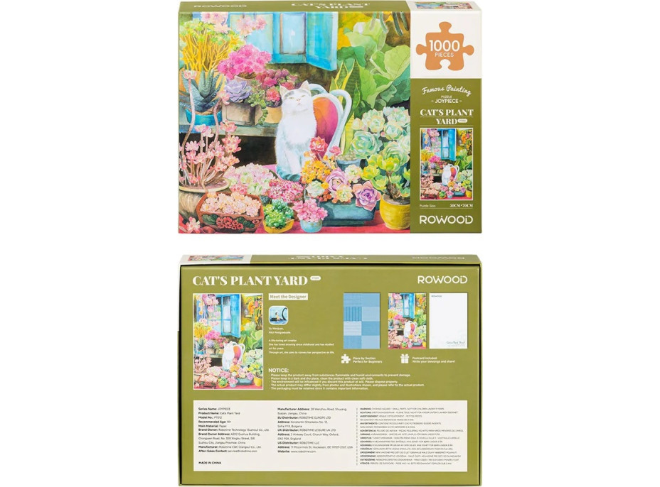 RoboTime Puzzle Kočičí zahrádka 1000 dílků