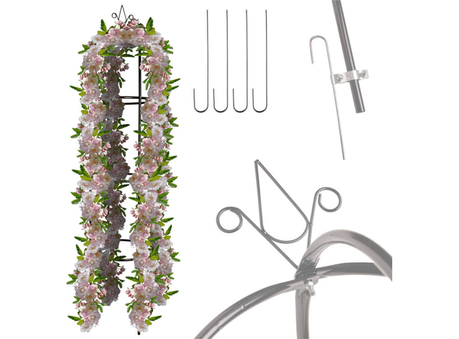 Zahradní kovová pergola LUARO 195 cm - sloupek