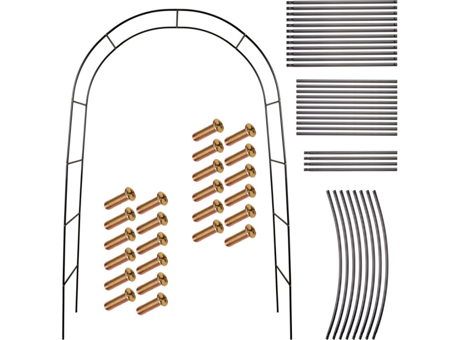 Zahradní kovová pergola LUARO 240 x 140 cm - oblouk