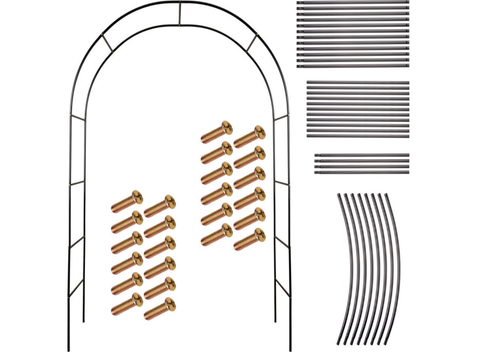 Zahradní kovová pergola LUARO 240 x 140 cm - oblouk