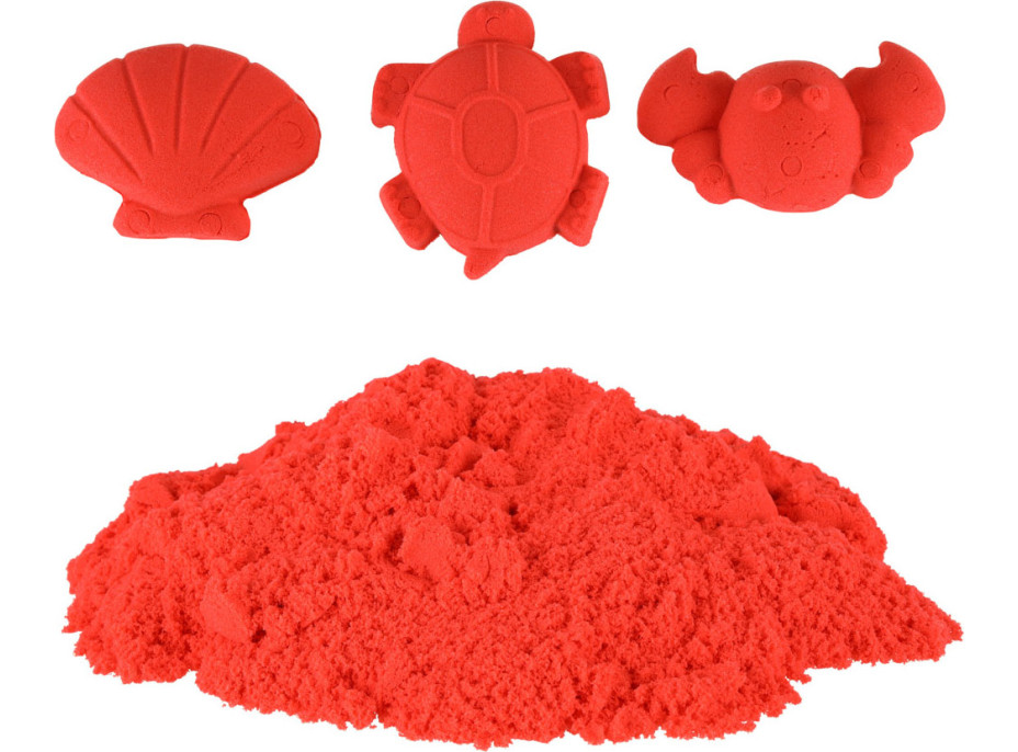 Kinetický písek 1 kg v sáčku - červený