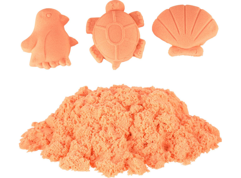 Kinetický písek 1 kg v sáčku - oranžový