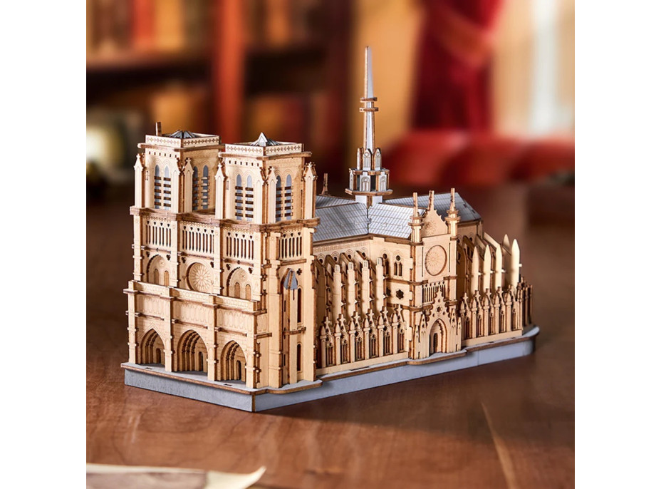 RoboTime 3D dřevěná skládačka Pařížská katedrála Notre-Dame