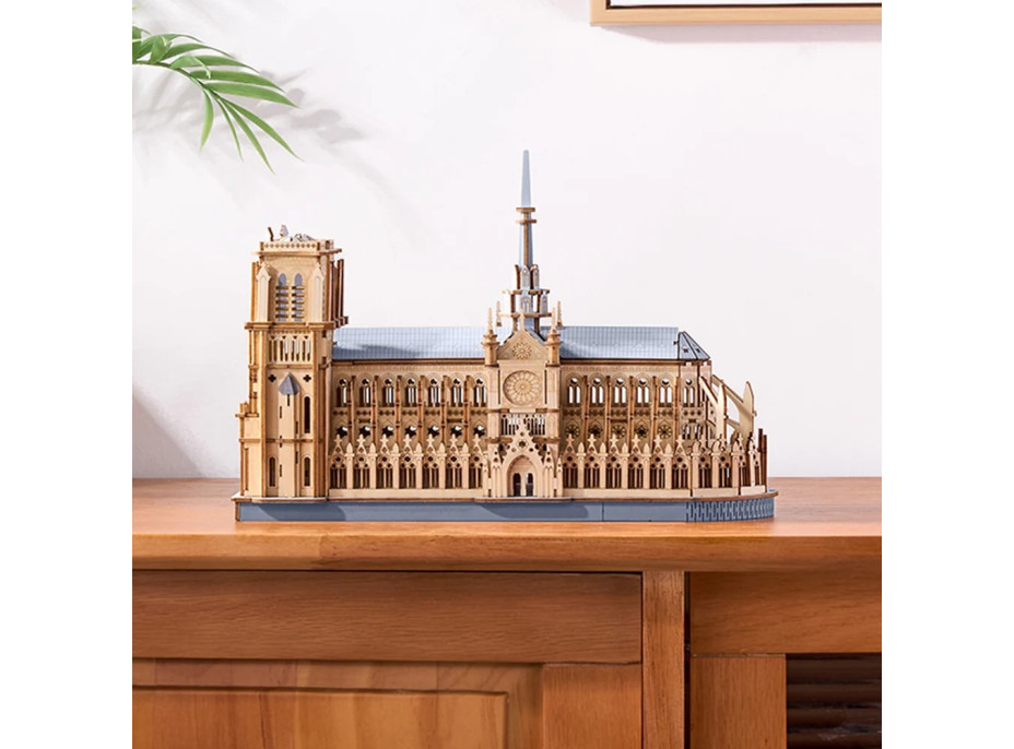 RoboTime 3D dřevěná skládačka Pařížská katedrála Notre-Dame