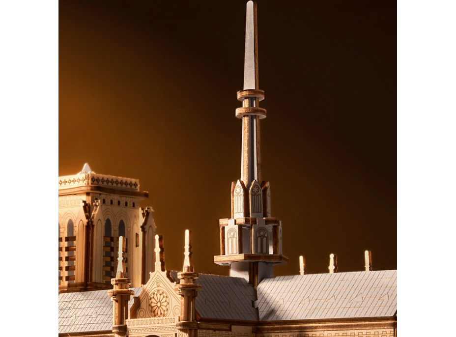 RoboTime 3D dřevěná skládačka Pařížská katedrála Notre-Dame