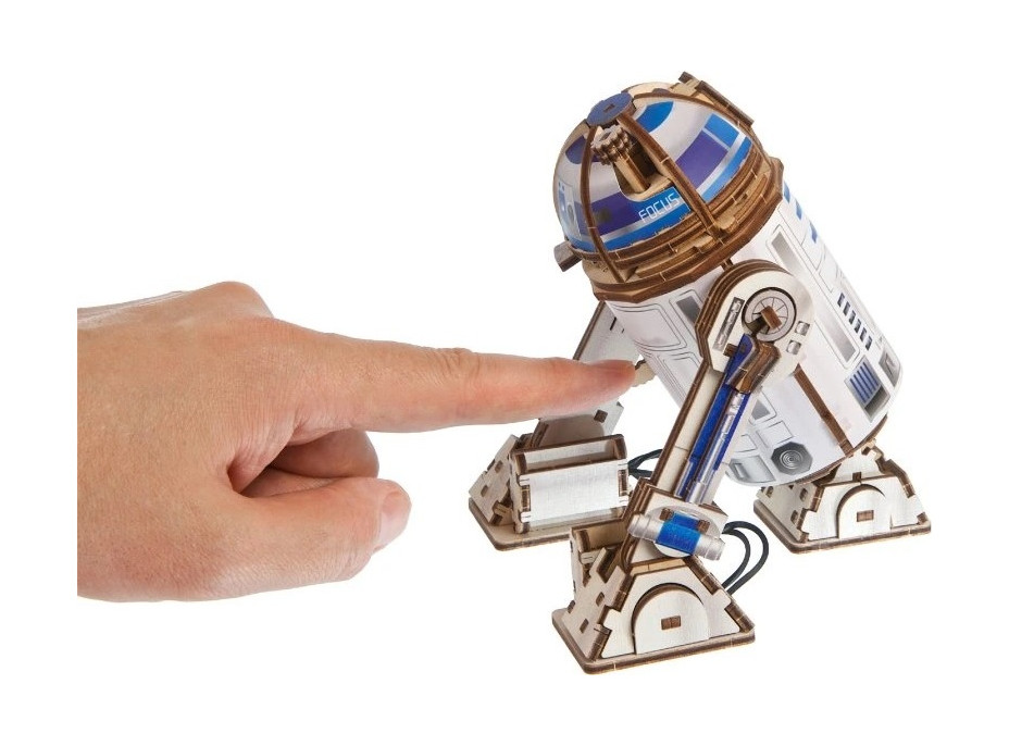 Ugears 3D dřevěná mechanická skládačka Star Wars R2-D2