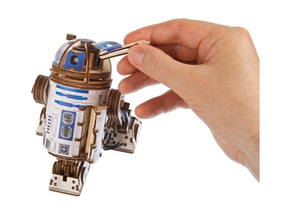 Ugears 3D dřevěná mechanická skládačka Star Wars R2-D2
