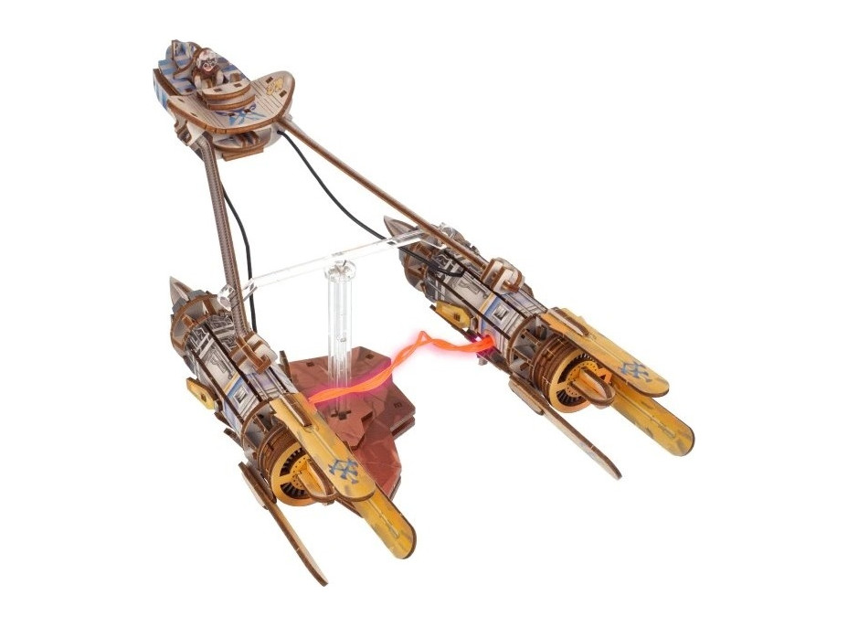 Ugears 3D dřevěná mechanická skládačka Star Wars Závodní kluzák Anakin Skywalker