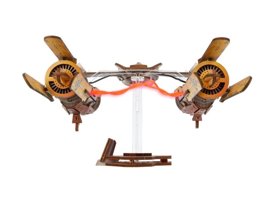 Ugears 3D dřevěná mechanická skládačka Star Wars Závodní kluzák Anakin Skywalker